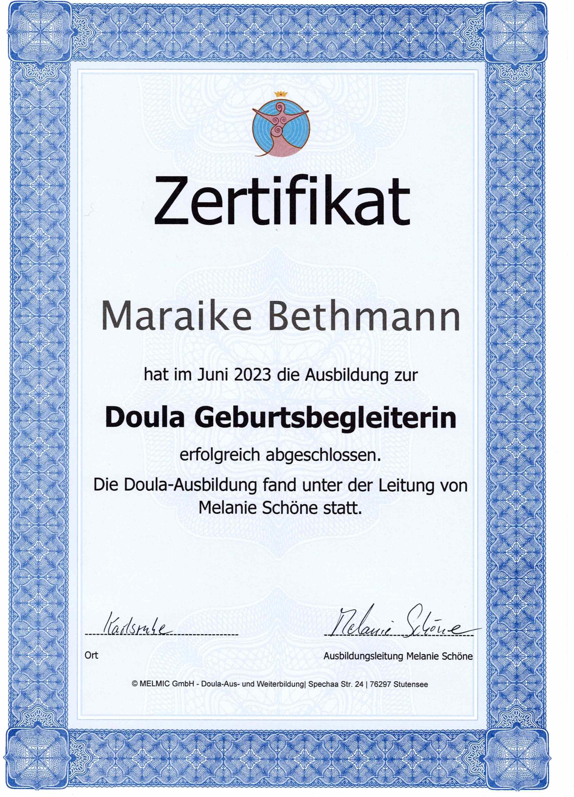 Zertifikat